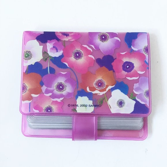 Vintage Hello Kitty Sanrio Pink Plastic Travel Floral Picture Picture Album Book - Picture 2 of 6